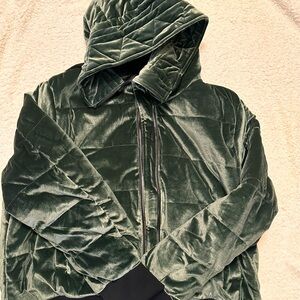 Women's Green Quilted Jacket